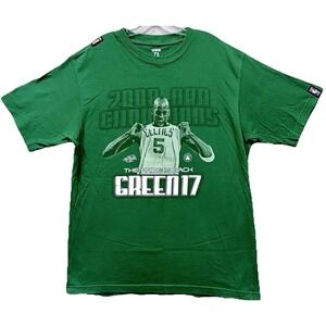 UNK NBA Boston Celtics 2008 Champions Kevin Garnett TShirt Size XL Finals Green